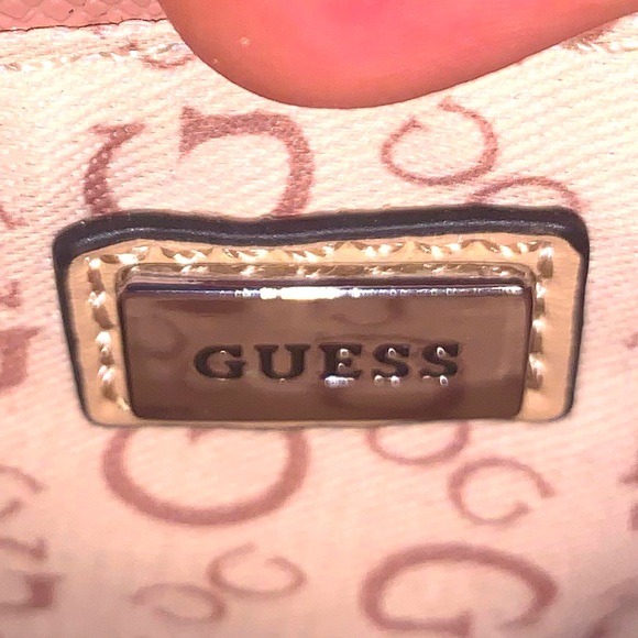 GUESS G” Logo Coated Canvas Maloney Mini Crossbody Phone Bag - Picture 5 of 10